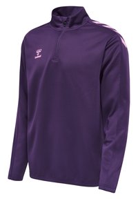 Hummel CORE HALF ZIP  - Felpa - acai