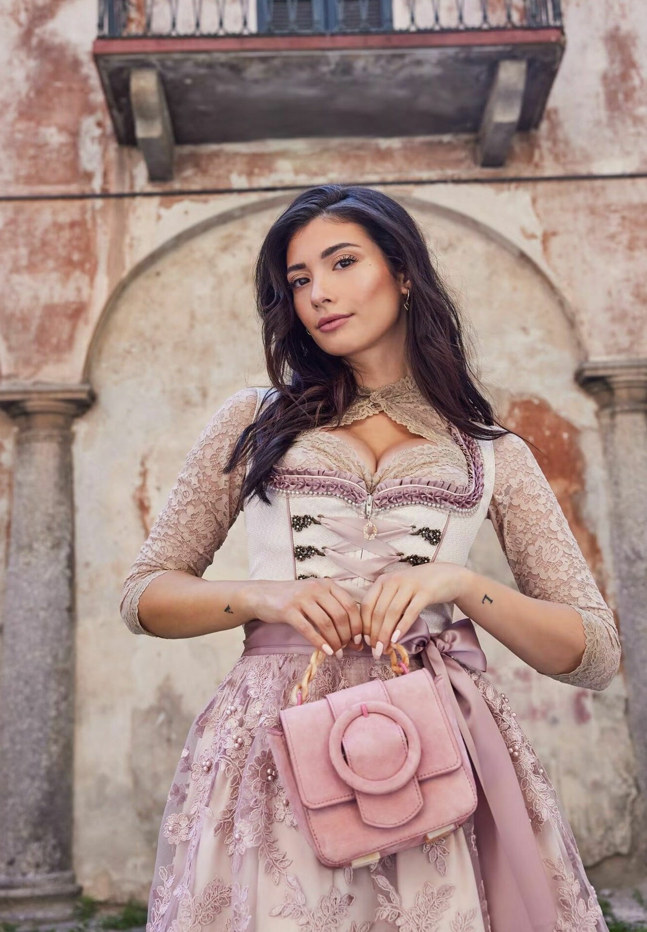 Krüger Dirndl MILANO 60CM Dirndl natur/beige Zalando