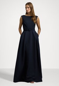 Lauren Ralph Lauren BELTED FAILLE & JERSEY GOWN - Abiti per occasioni speciali - navy