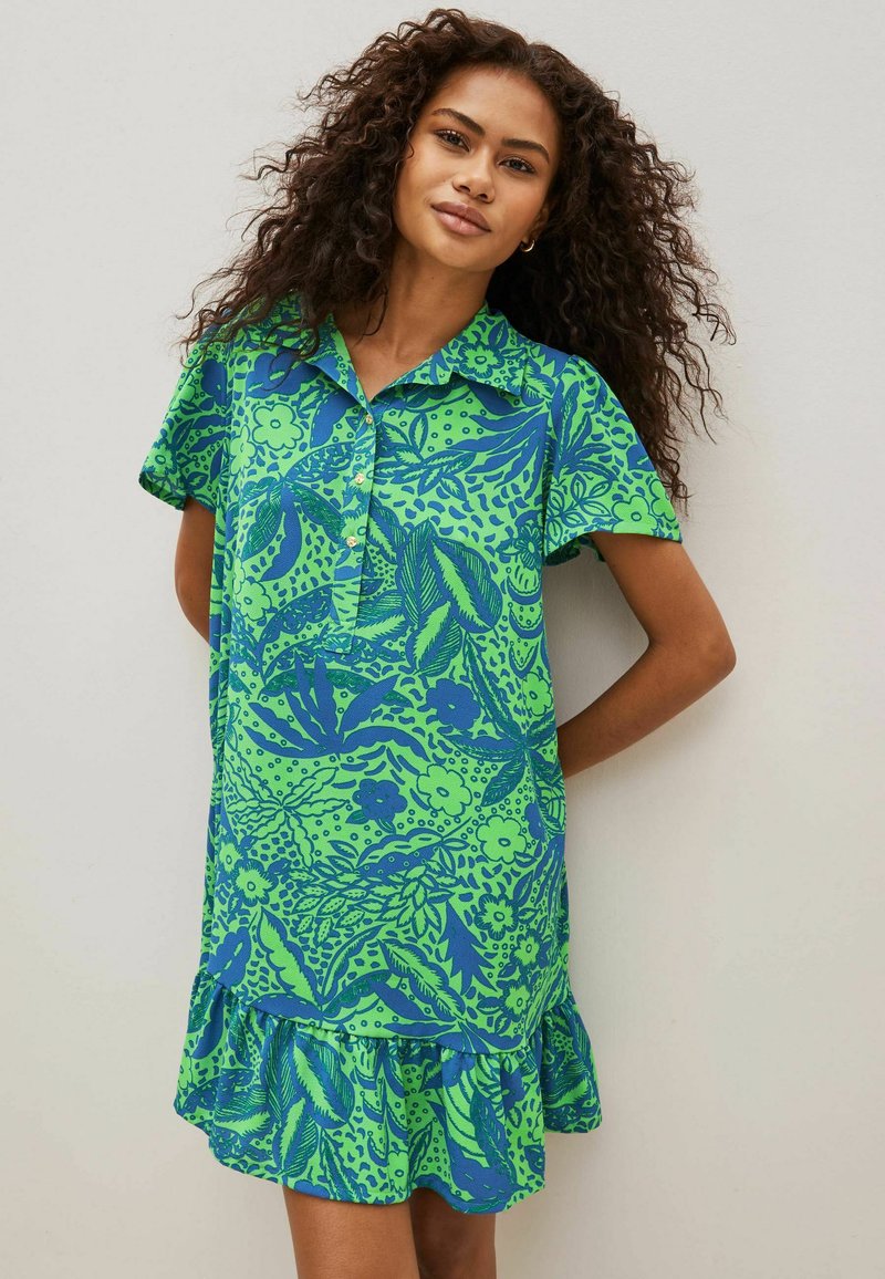 Next MINI SHORT SLEEVE SHIRT DRESS Vestido camisero celia birtwell