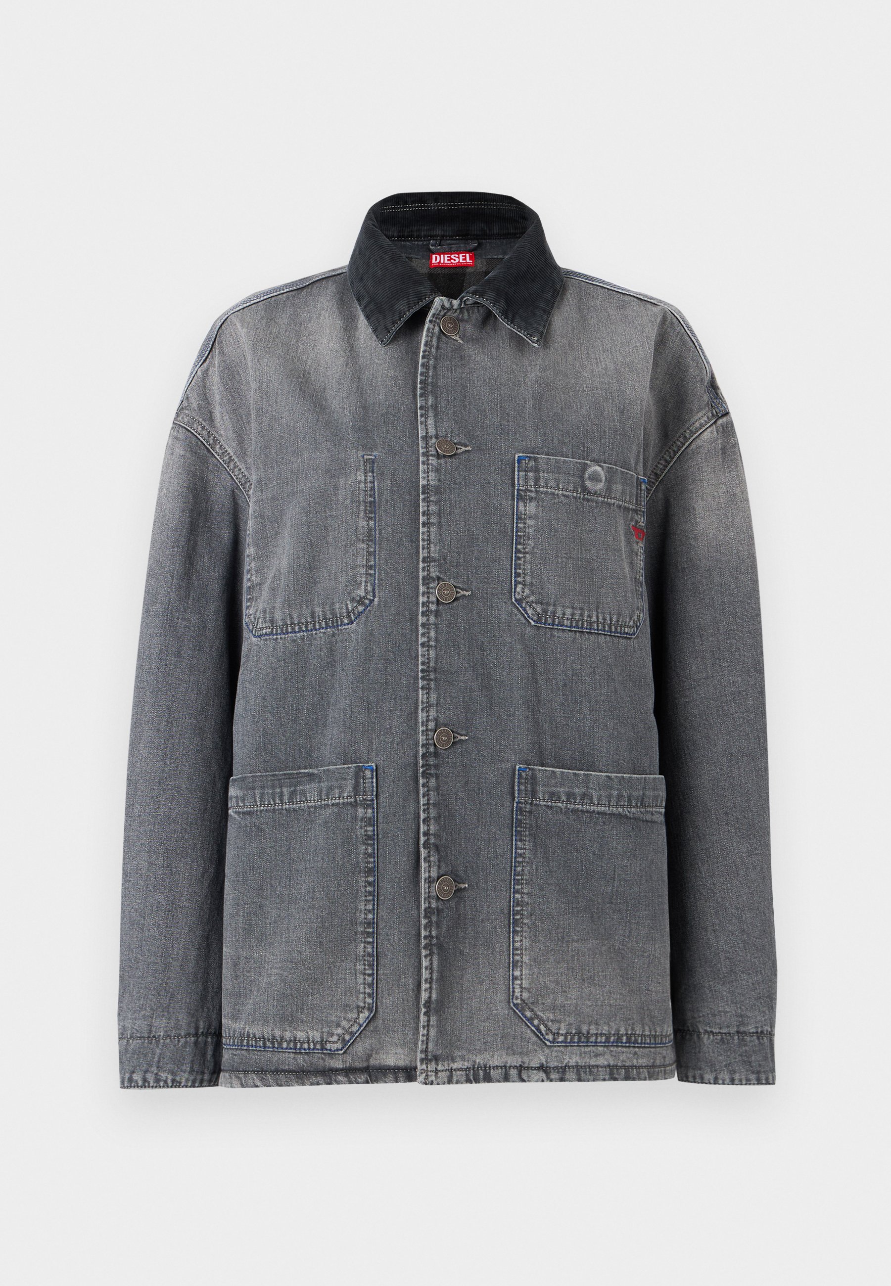 か*に様 DIESEL y2k coating short jacket sul Diesel STACK - Short coat - 07/black - Zalando.ie