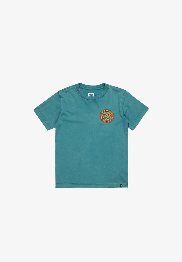 SPINNER SHORT SLEEVES - Print T-shirt - btgw deep teal acid wash
