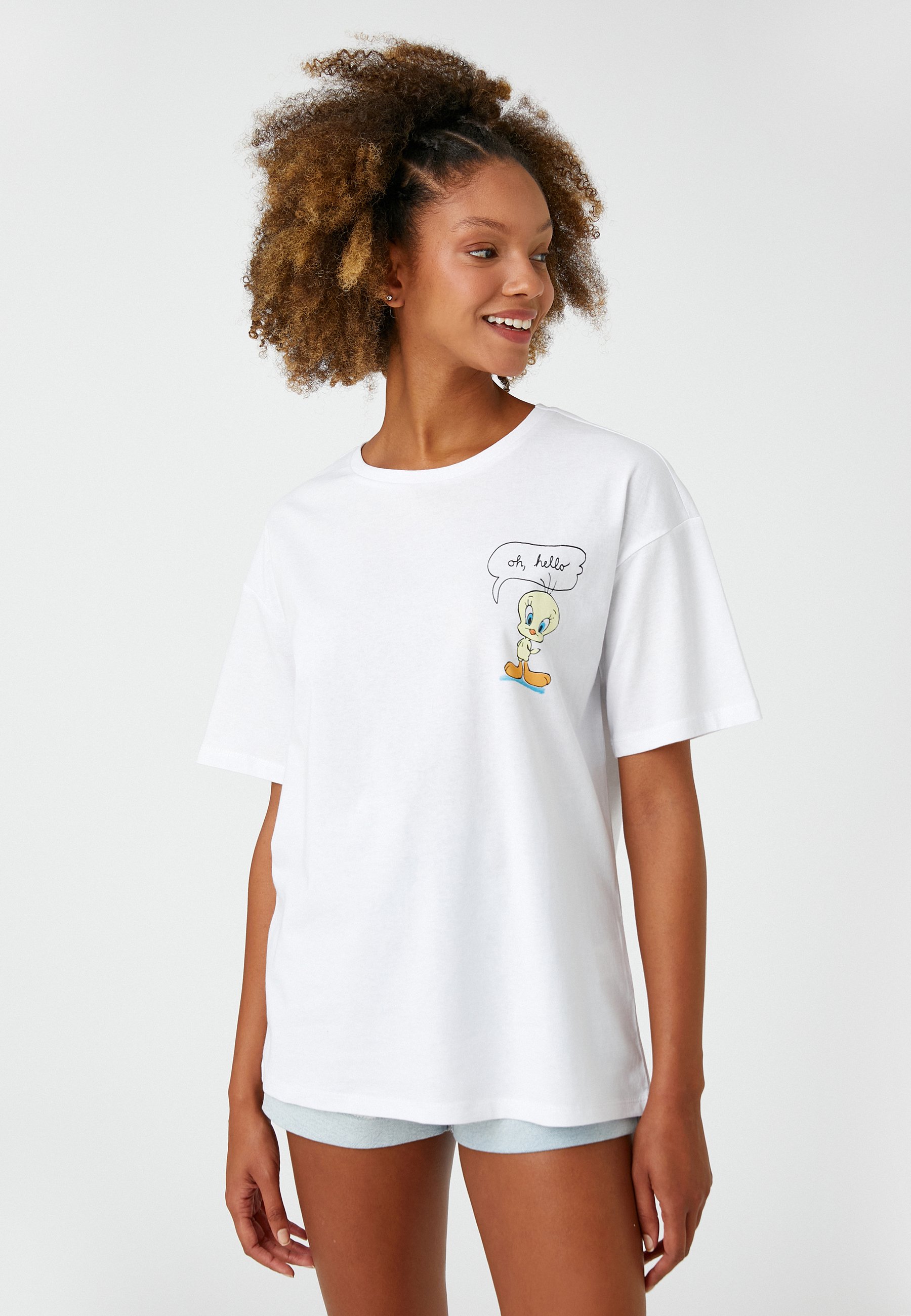Koton Baby Mädchen Snoopy T-Shirt – Kurzarm, Baumwolle, Größe 12/18 Monate, Orange