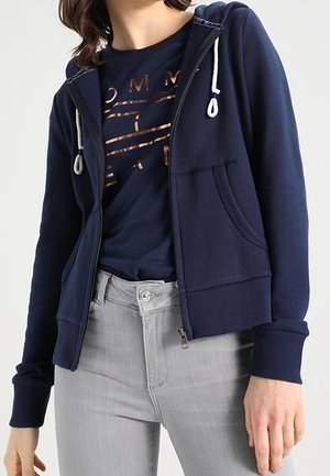 Sweater met rits - dark blue