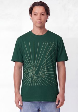 watapparel, FAHRRADSPEICHEN UNISEX - T-shirt imprimé - glazed green