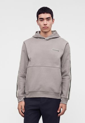 EA7 Emporio Armani TRAIN LOGO SERIES TAPE - Sweat à capuche - cloudburst