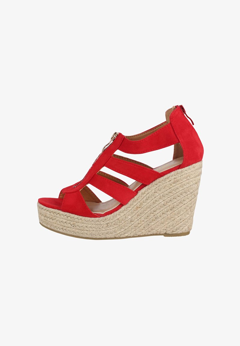 Elara Sandalen met plateauzool - rot