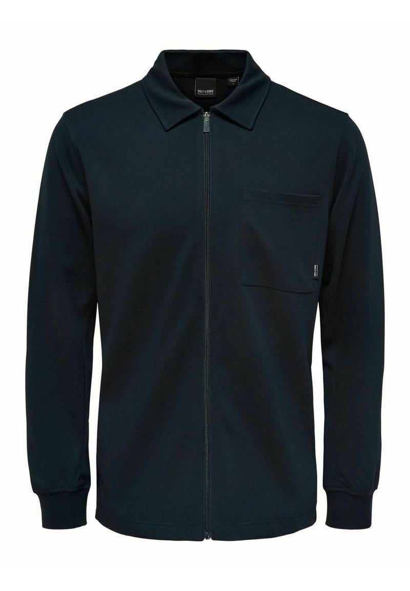Herren Strickjacken | Only & Sons Strickjacke dark navy/dunkelblau - GP34623 Herren Strickjacken | Only & Sons Strickjacke dark navy/dunkelblau - GP34623