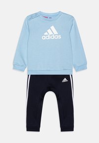 adidas Performance BADGE OF SPORT - Tuta - clear sky/white