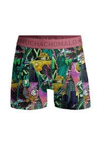 MUCHACHOMALO 3 PACK PRINT SOLID - Boxer alsónadrág - print pink green