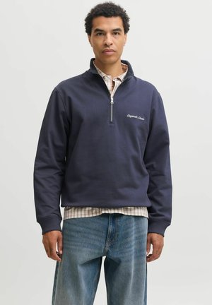 Jack & Jones, JORNORREBRO EMB SWEAT HIGH NECK NOOS - Sweater - crown blue