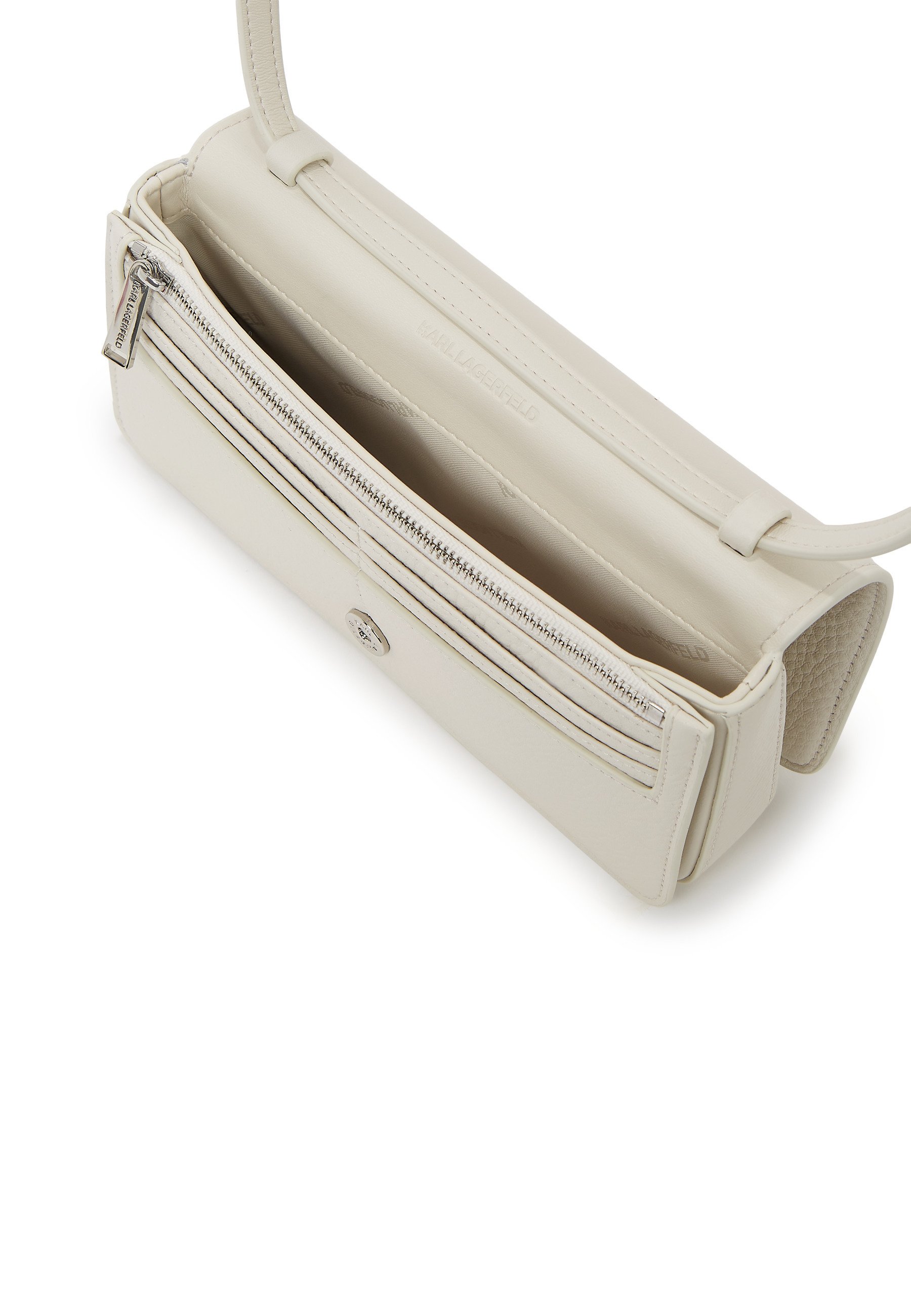 KARL LAGERFELD MINI K/AUTOGRAPH FLAP - Geantă crossbody - off
