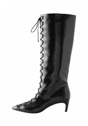 Nauhalliset saappaat - black