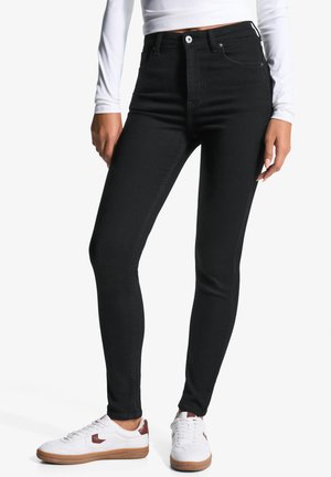 Bershka Uske traperice - black