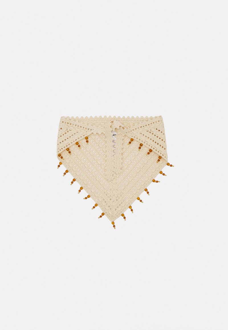 sandro TIE BANDANA TRICOT PERLES - Kopftuch - naturel