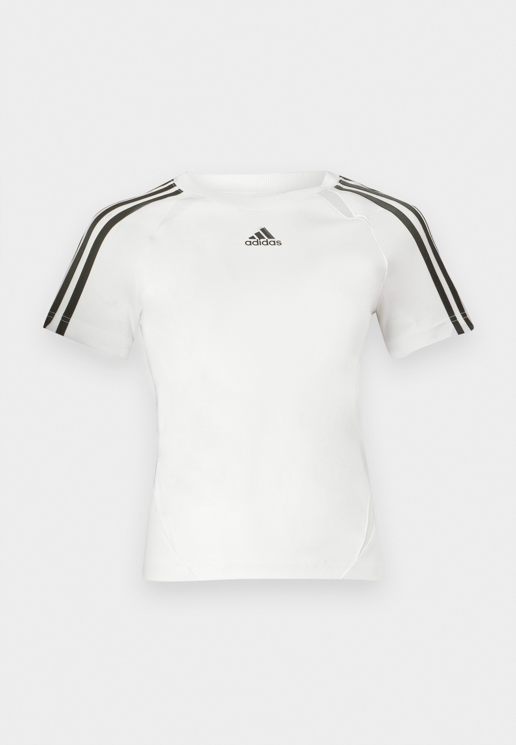 adidas Originals TEAMGEIST TEE - Triko s potiskem - white/black
