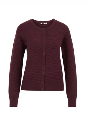 WE Fashion Strickjacke - dark purple