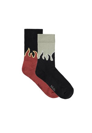 NORMAN 2 PACK - Knæstrømper - rot/grau