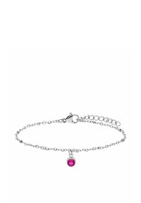 Unselected, silver/fuchsia - july