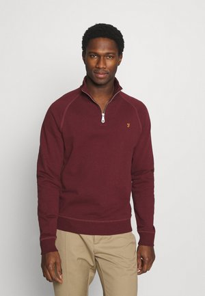 JIM ZIP - Sweatshirt - farah red marl