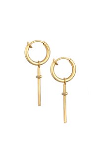 HOOPS CROSS - Uhani - gold-coloured