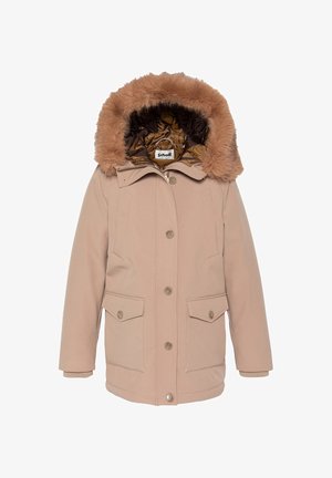 Schott, PARKA DÉPERLANTE À CAPUCHE - Regenjas - beige