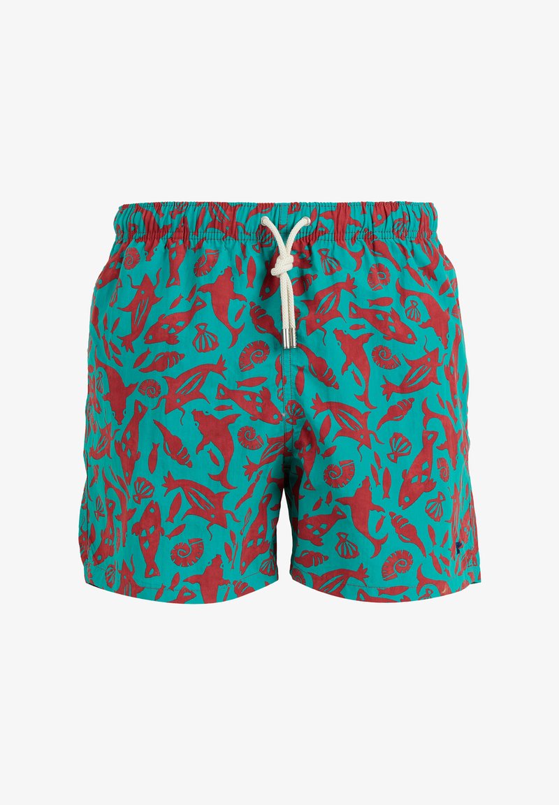 Gallo WITH PRIMORDIAL FISH PATTERN - Shorts da mare - verde