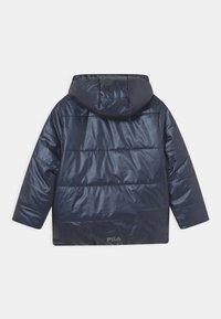 Fila WILLOW HOODED PUFF JACKET - Vinterjacka - black iris