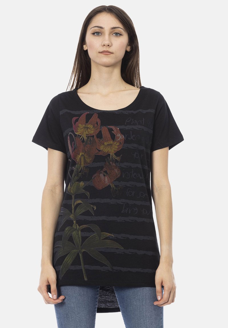 Trussardi Action T-shirt print - black