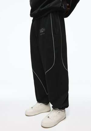 Bershka, WASHED PIPINGS - TROUSERS - Pantalon de survêtement - dark grey