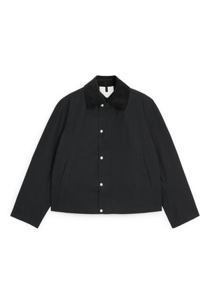 ARKET, ARKET SHORT WAXED JACKET - Lichte jas - black