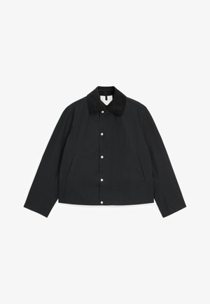 ARKET, ARKET SHORT WAXED JACKET - Lichte jas - black