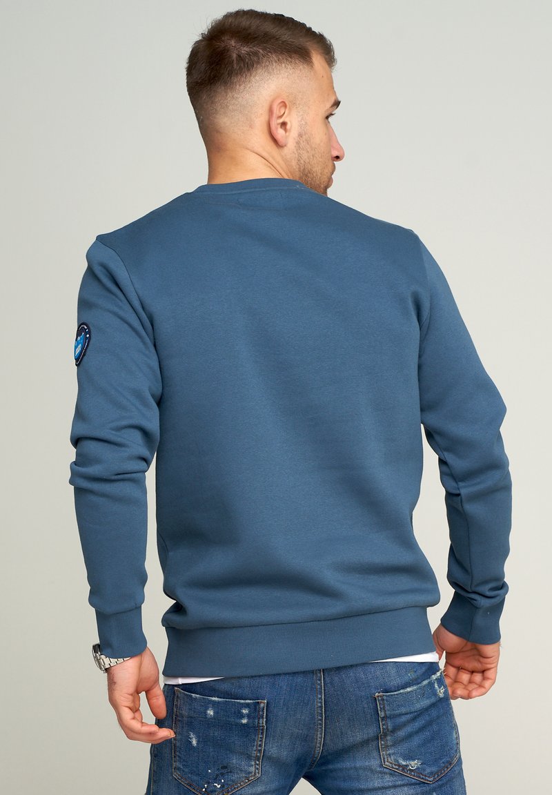 JACK & JONES Sweat Badge Crew Neck BF Jcopoint-Insignia de Sudor con Cuello Redondo, Color Blanco, XS para Hombre