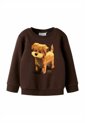 REGULAR FIT - Sweatshirt - seal brown