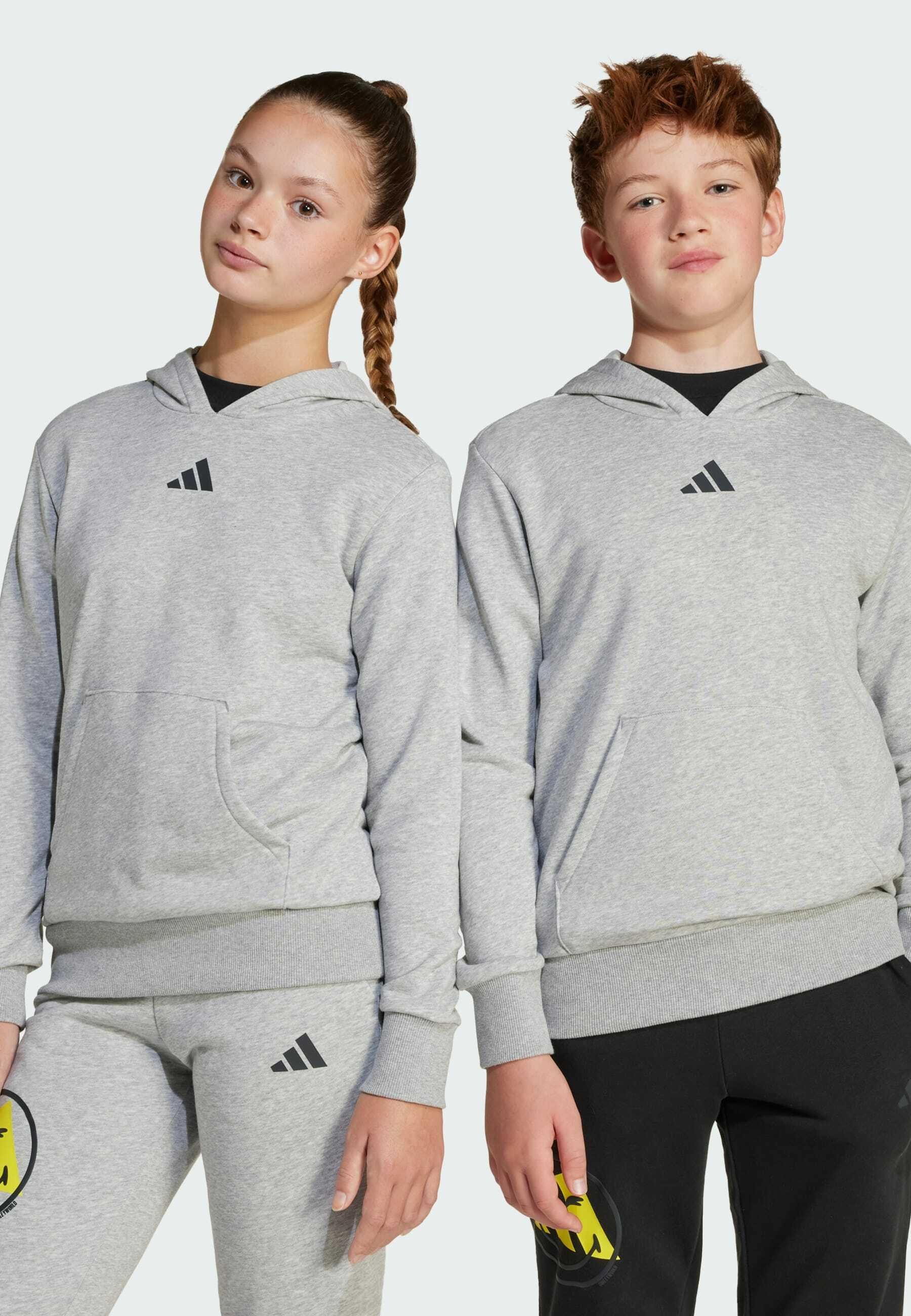 felpa adidas grigia e gialla