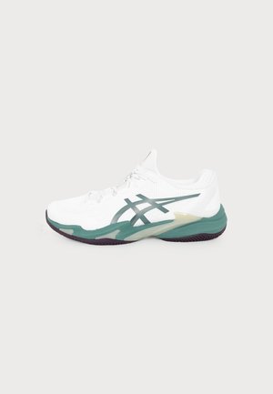 ASICS COURT FF 3 CLAY - Chaussures de tennis pour terre-battueerre battue - white/foggy teal