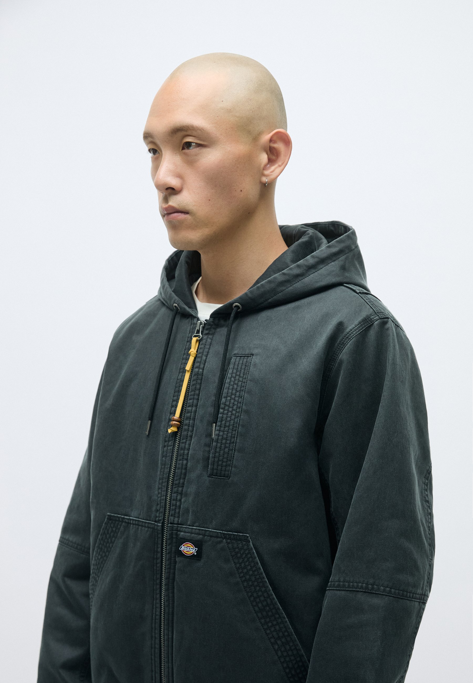 Dickies PADDED FULL ZIP HOODIE - Light jacket - black - Zalando.co.uk