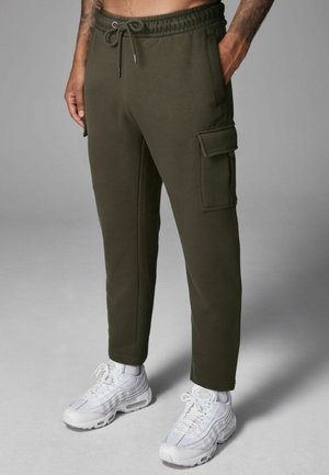 REGULAR FIT - Oldalzsebes nadrágok - khaki green
