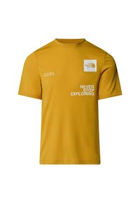 MOUNTAIN FOUNDATION COORDINATES TEE, - Triko s potiskem - turmeric