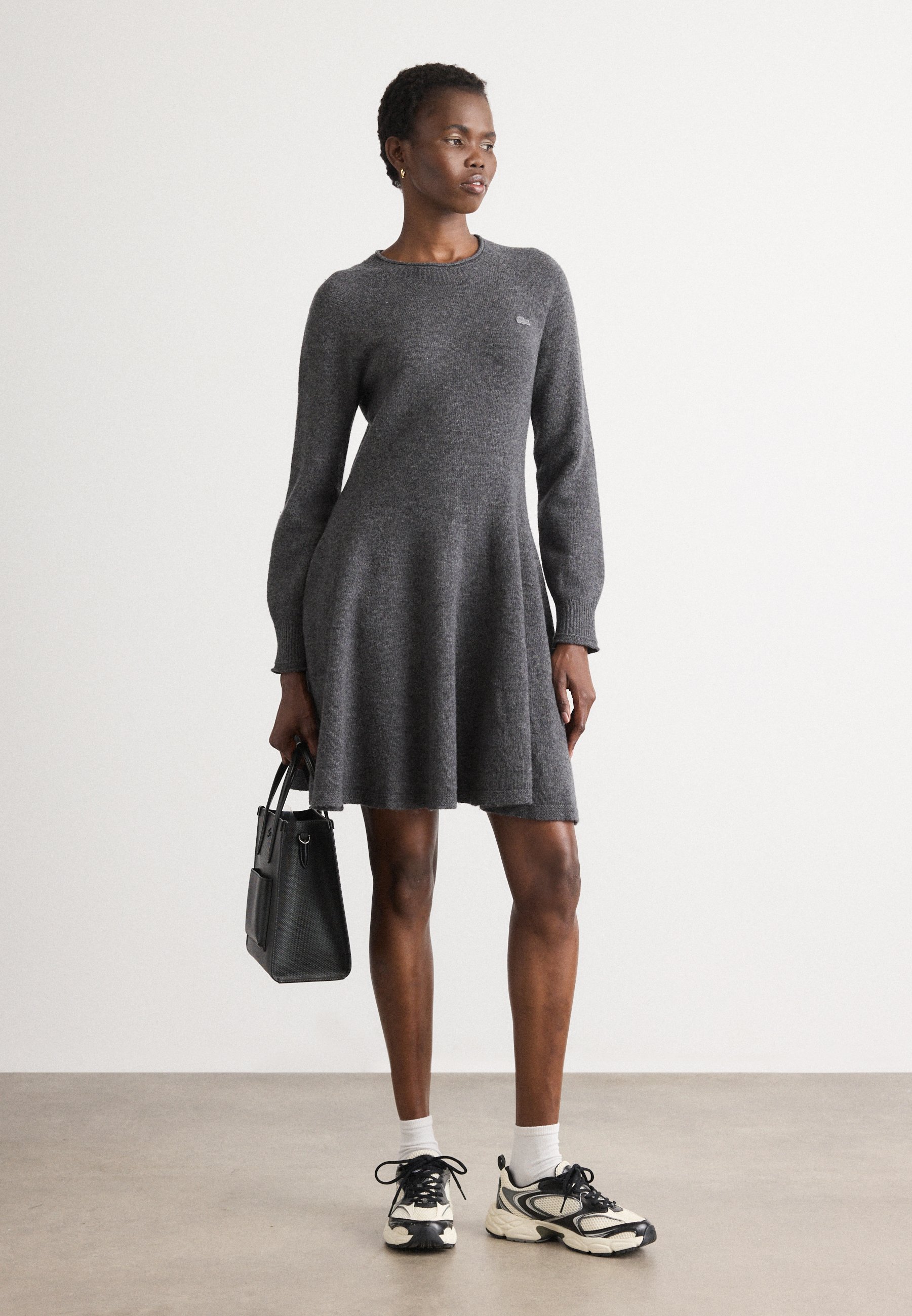 Lacoste Jumper dress - pitch chine/mottled grey - Zalando.co.uk