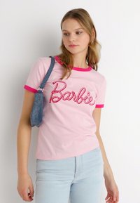 Wrangler RINGER TEE - T-shirt med print - barbie pink