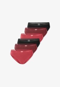 Ausgewählt, schwarz rot