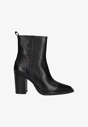 Shabbies Amsterdam, SHABBIES DAMES ENKELLAARSJES GRUNCH AMI. - Bottines à talons hauts - black leather