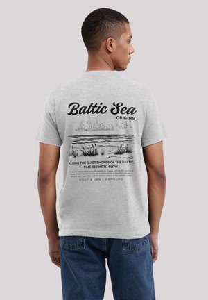 KNUT UND JAN HAMBURG - Print T-shirt - grey melange