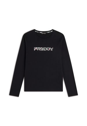 Freddy CON LOGO MACULATO - Maglietta a manica lunga - nero
