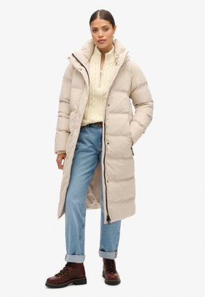 HOODED LONGLINE PUFFER - Vinterkappa /-rock - chateau gray