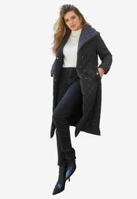 Lipsy QUILTED BELTED WRAP PADDED  - REGULAR FIT - Téli kabát - black