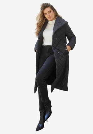 QUILTED BELTED WRAP PADDED  - REGULAR FIT - Téli kabát - black