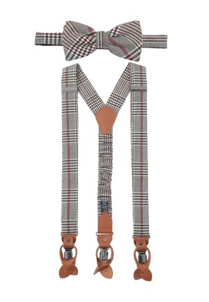 PRINCE BOWTIE HOSENTR�GER SET - Bow tie - rot