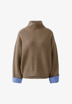 Oui, PULLOVER - Trui - taupe melange
